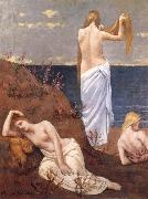 Pierre Puvis de Chavannes Young Girls by the Sea France oil painting artist